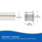 Kenney Mfg No Tools Shower Curtain Rod, 42-72", Brushed Nickel KN609C/18V1H - alternate 9